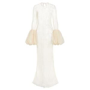 Fe Noel 'Lola' Cream Cotton Net Maxi Dress Size S